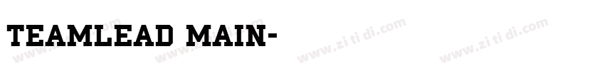 TEAMLEAD MAIN字体转换
